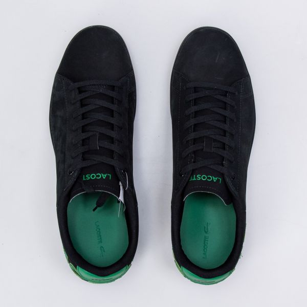 Кеды Lacoste Carnaby EVO 120 11 U SMA NUBUCK/SYN BLK/GRN.