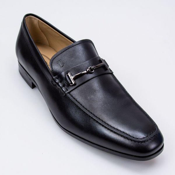 Лоферы Tod's Doppia T Fine Cuoio Iniez Gomma TA HBR Nero.