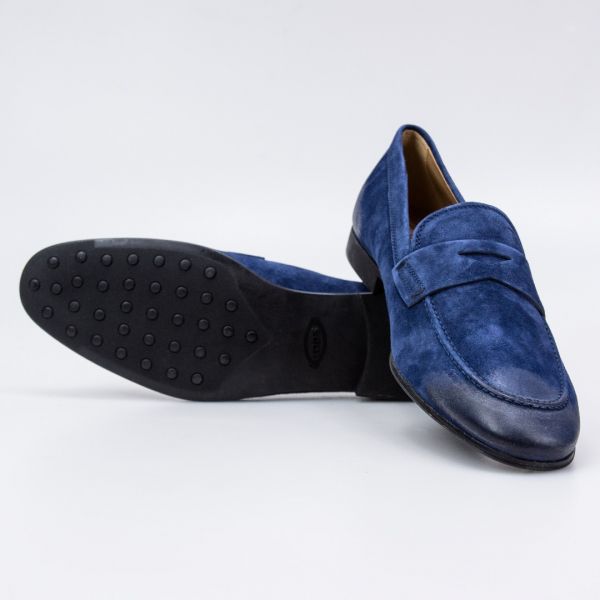 Лофери Tod's Mocassino Gomma Leggera 06B OLV Blu Navy.