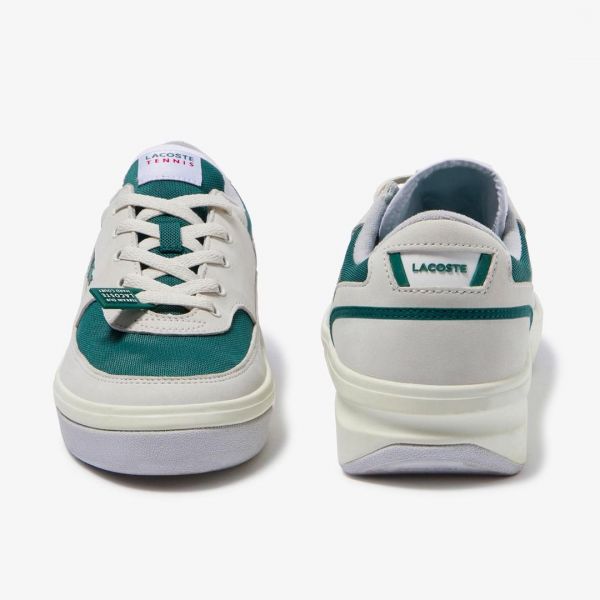 Кеды Lacoste G80 OG 120 1 SMA OFF WHT/DK GRN Leather/Textile.