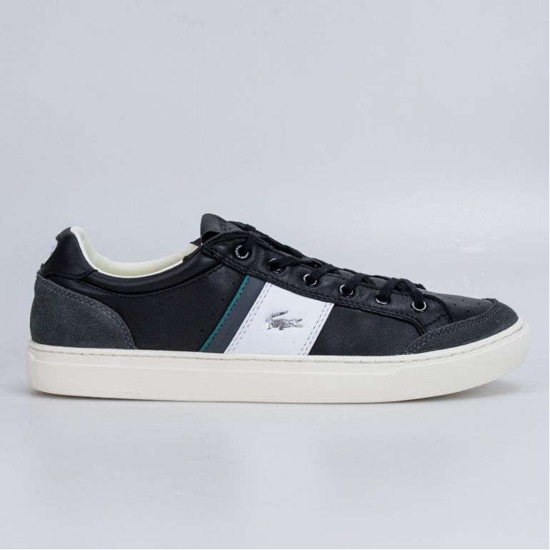 Кеды Lacoste Courtline 120 3 US CMA BLK/WHT Leather/Suede/Synthetic.