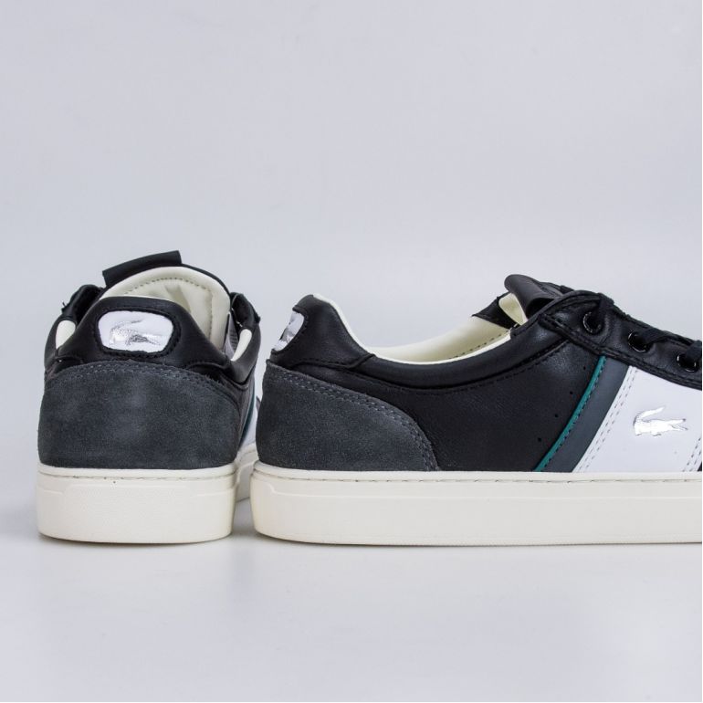 Кеди Lacoste Courtline 120 3 US CMA BLK/WHT Leather/Suede/Synthetic.