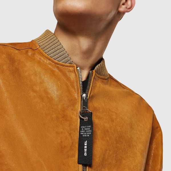 Кожаная куртка Diesel L-Davidov Giacca Terra.