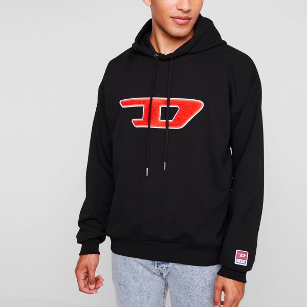 Худи Diesel S-Division-D Felpa black.