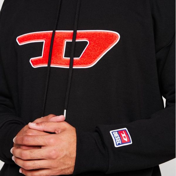 Худи Diesel S-Division-D Felpa black.