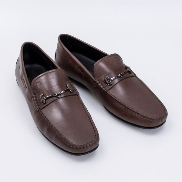 Мокасини Tod's Doppia T Fine City Gommino D90 Brown.