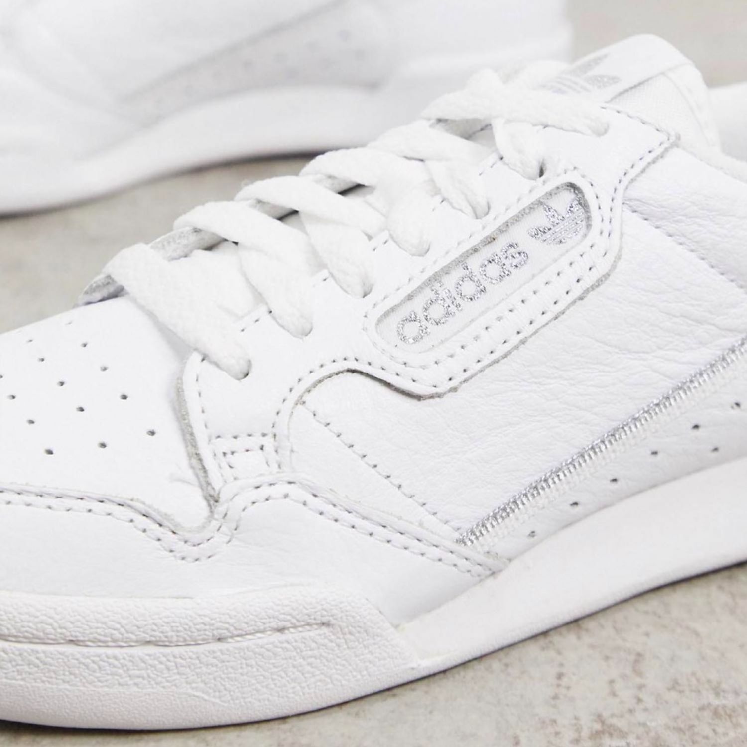 Adidas continental 80 triple white hot sale