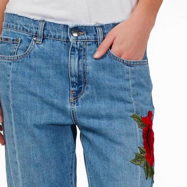 Джинсы GAS Juice Roses Blue Denim.
