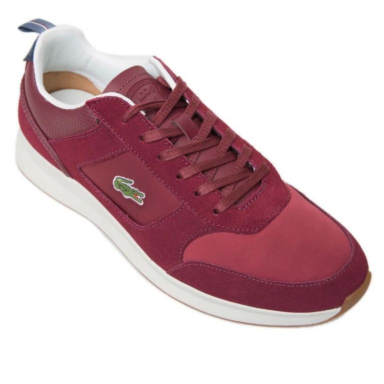 Кросівки Lacoste JOGGEUR 418 1 SPM Suede/Textile/Synthetic DK Red/Nvy.
