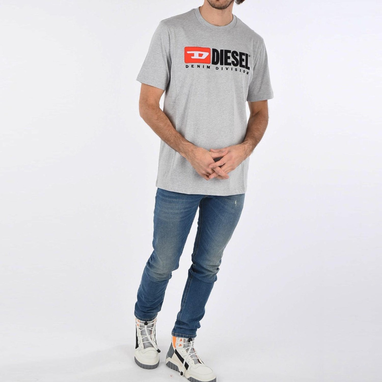 Футболка Diesel T-Just-Division Maglietta grey