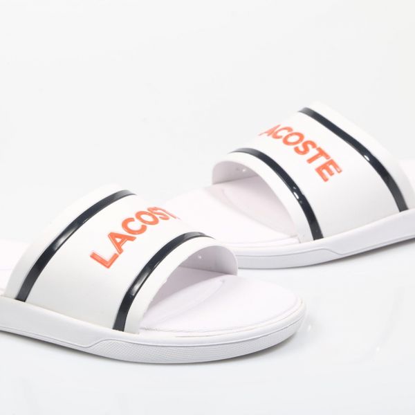 Шльопанці Lacoste L.30 Slide 218 1 CAW White/Navy/Pink Synthetic