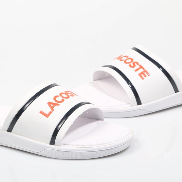 Шлепанцы Lacoste L.30 Slide 218 1 CAW White/Navy/Pink Synthetic
