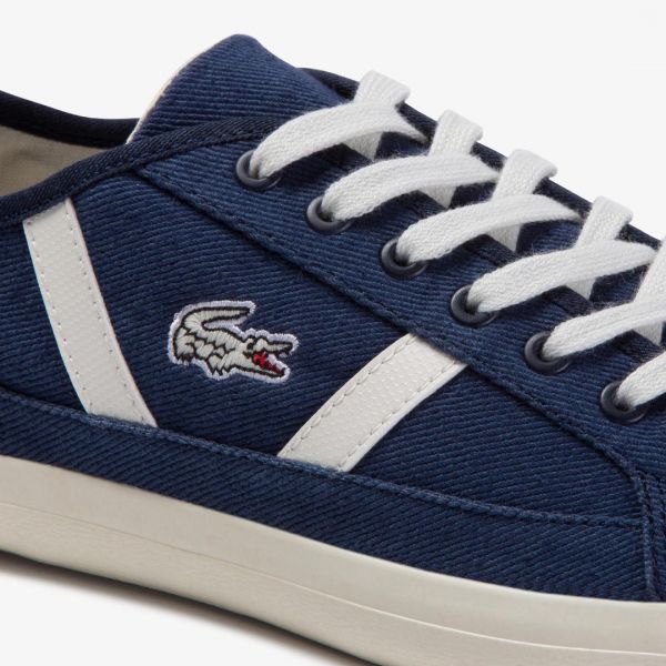 Кроссовки Lacoste Sideline 120 1 CMA CNV/LTH NVY/OFF WHT.