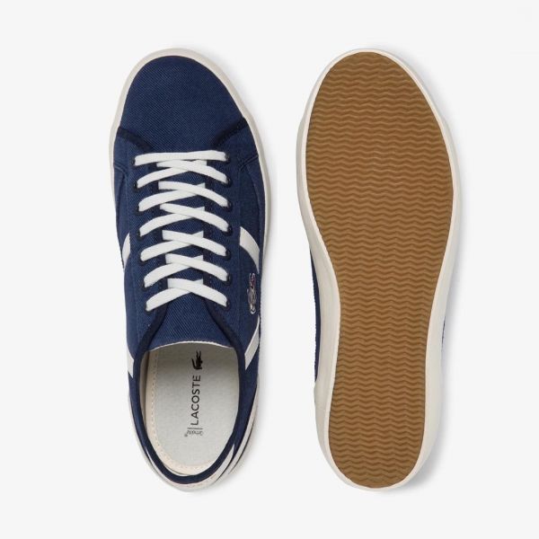 Кроссовки Lacoste Sideline 120 1 CMA CNV/LTH NVY/OFF WHT.