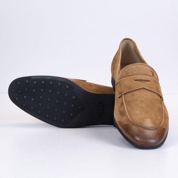 Лоферы Tod's Mocassino Gomma Leggera 06B OLV Biscotto Medio.