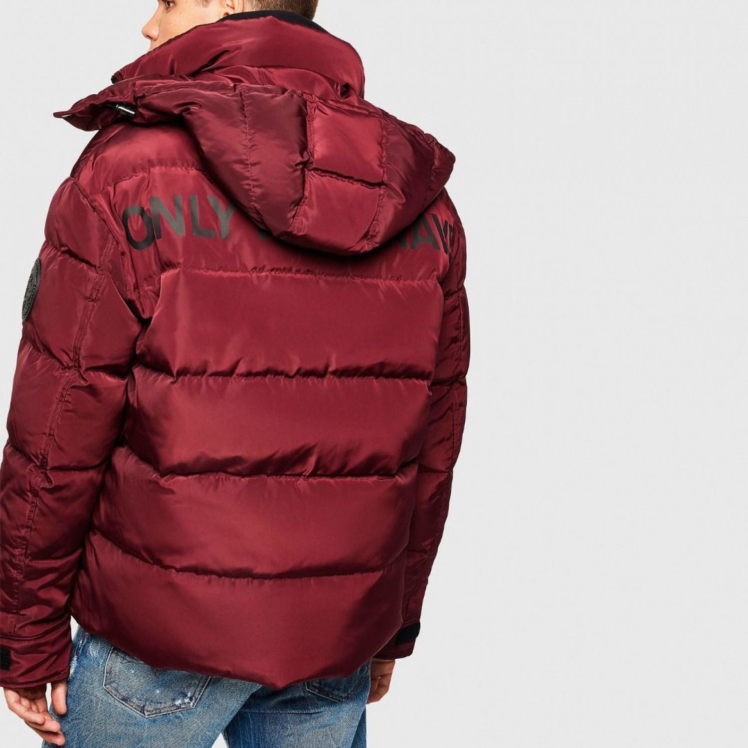 Куртка Diesel W-Smith-A-WH-Jacket Bordo по акционной цене в аутлет  интернет-магазине brand-centr.com