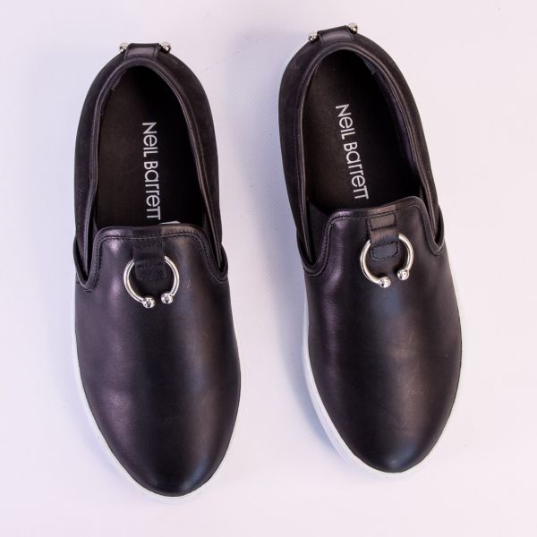 Neil Barrett Slip On Basket brand centr