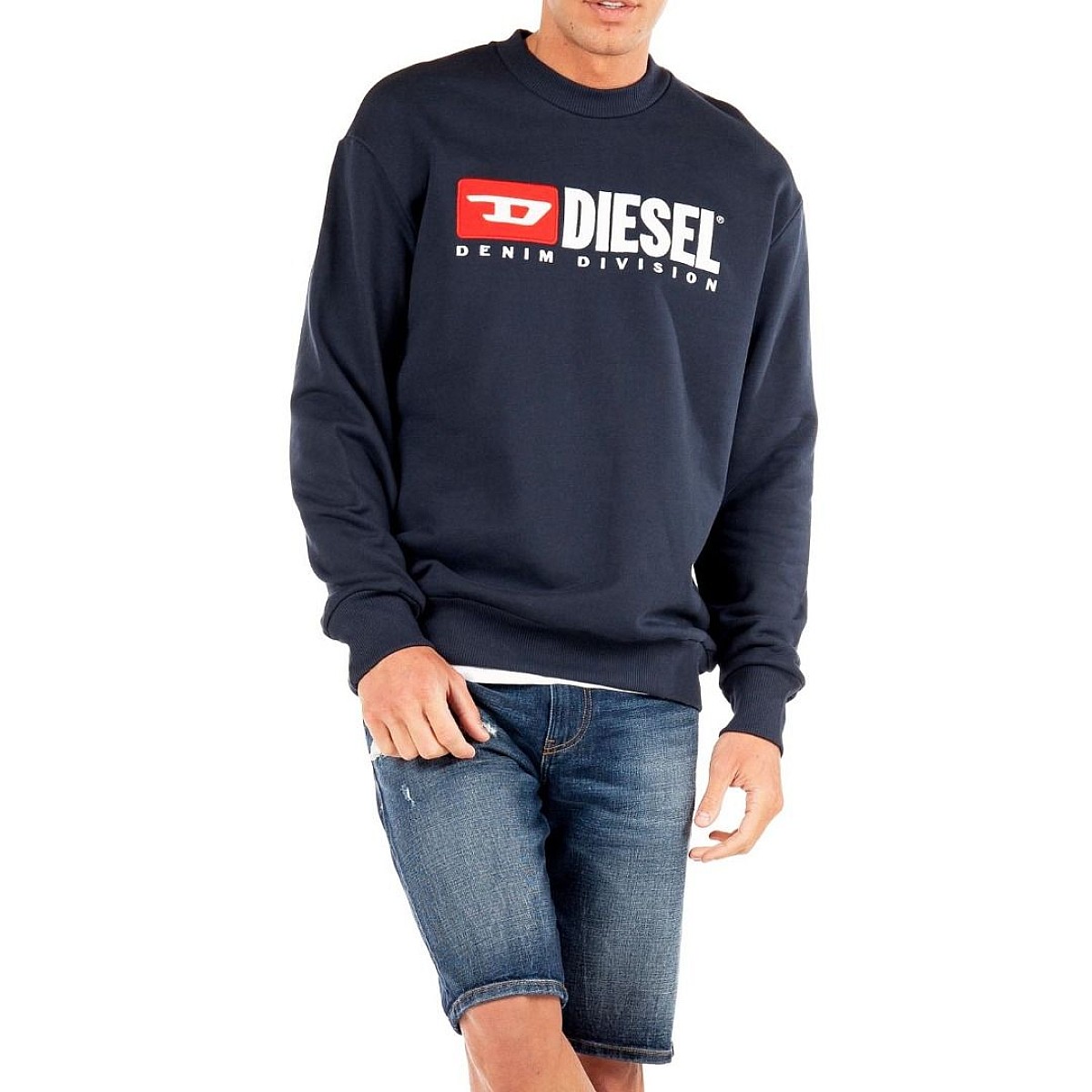 Світшот Diesel S-Crew-Division Sweat-shirt blue