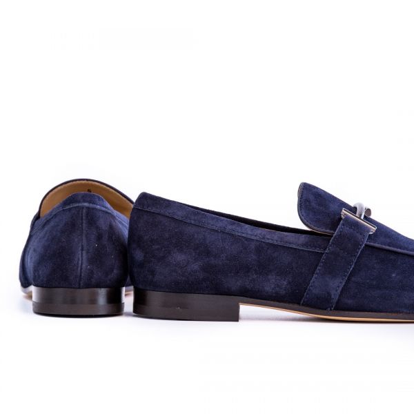 Лофери Tod's Mocassino Doppia T Fine Cuoio 50A CCO Blu Denim SC.