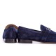Лофери Tod's Mocassino Doppia T Fine Cuoio 50A CCO Blu Denim SC