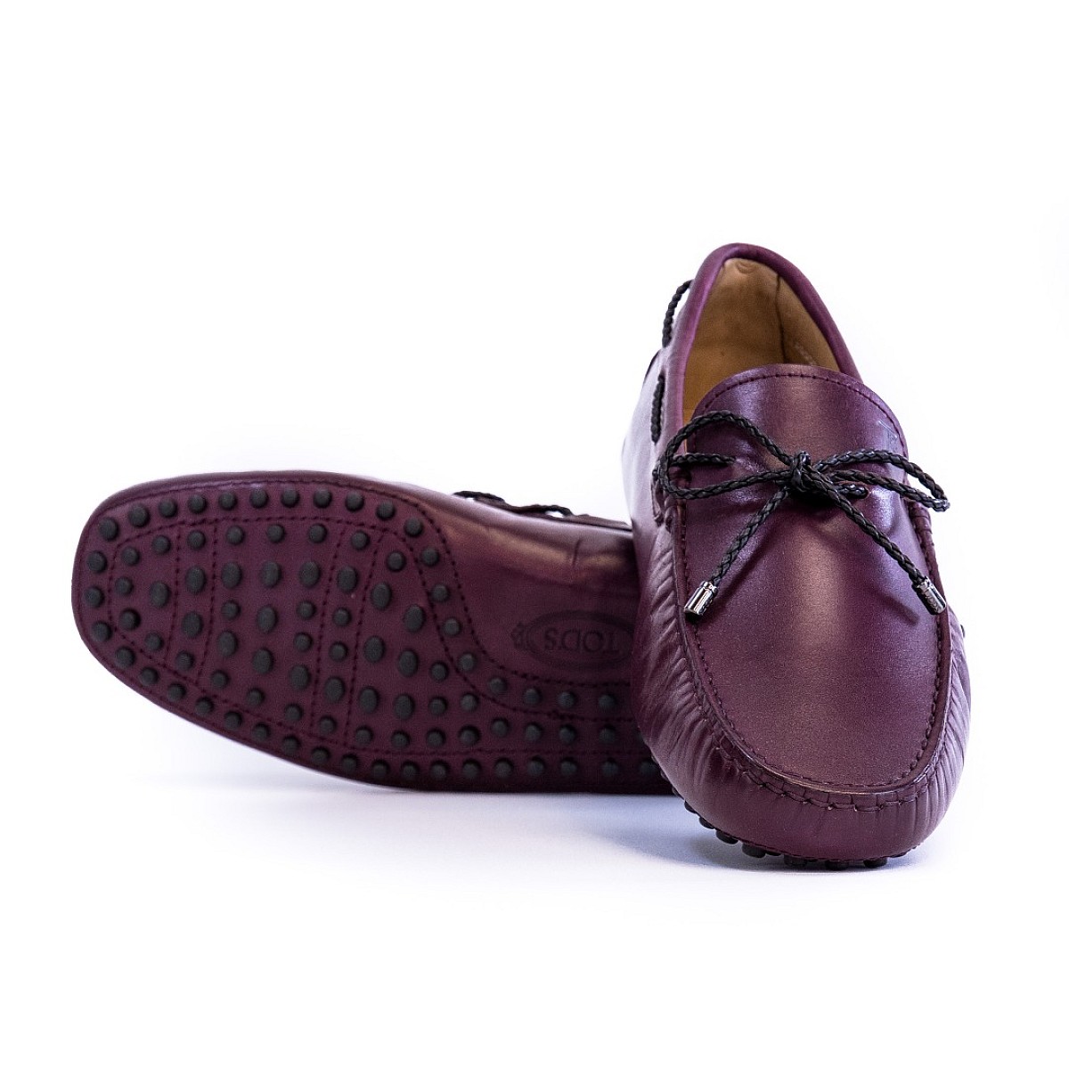 Мокасини Tod's Laccetto My Colors New Gommini 122 D90 Lampone SC