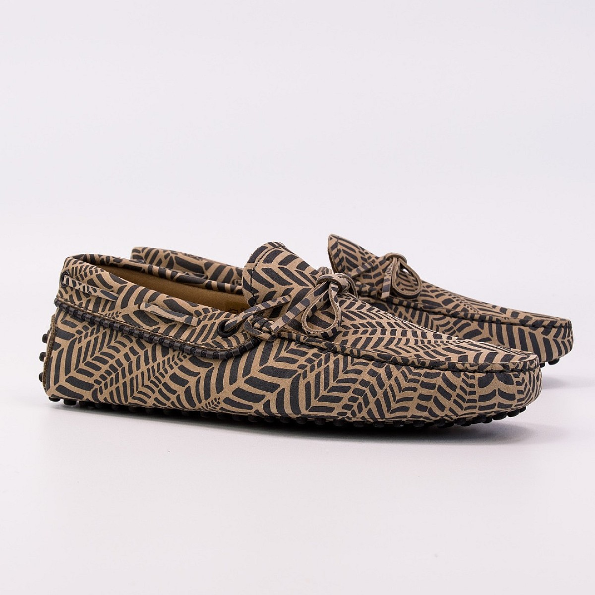 Мокасини Tod's Profilo Bicolor New Gommini 122 SFL Naturale