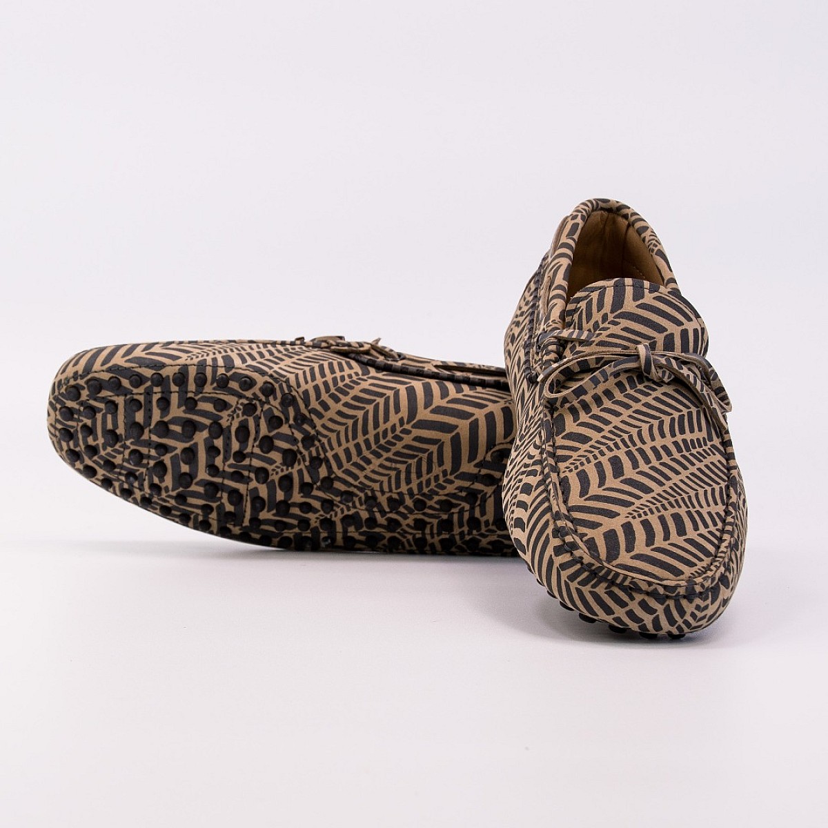 Мокасини Tod's Profilo Bicolor New Gommini 122 SFL Naturale