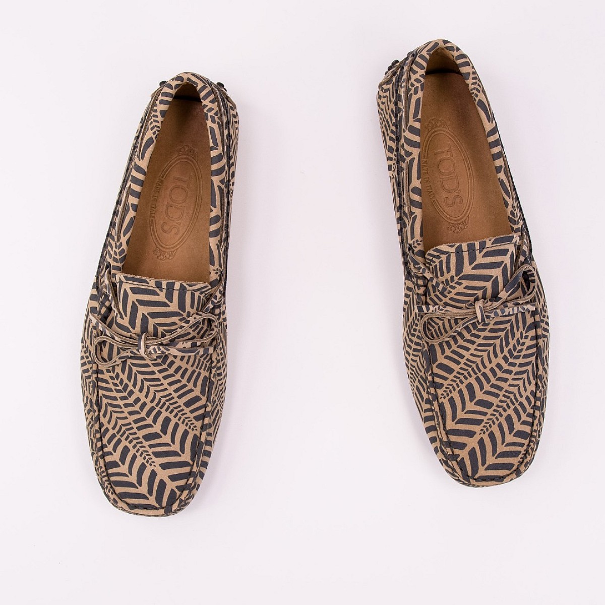 Мокасини Tod's Profilo Bicolor New Gommini 122 SFL Naturale