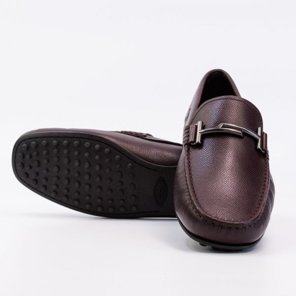 Мокасины Tod's Doppia T City Gommino OSE Bordeaux.