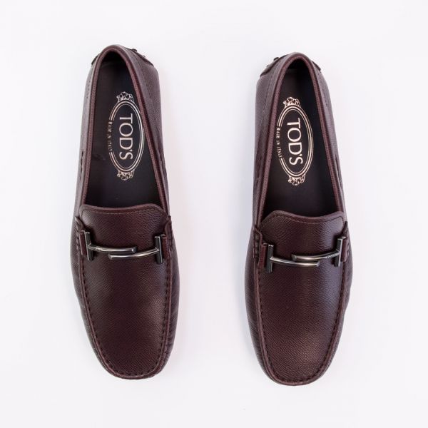Мокасины Tod's Doppia T City Gommino OSE Bordeaux