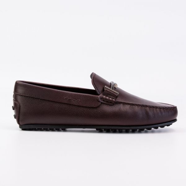 Мокасины Tod's Doppia T City Gommino OSE Bordeaux.
