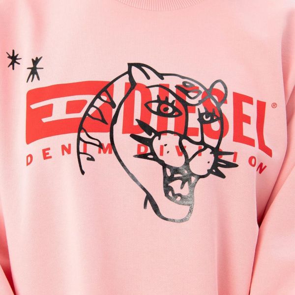 Свитшот Diesel F-ANG-D FELPA pink.
