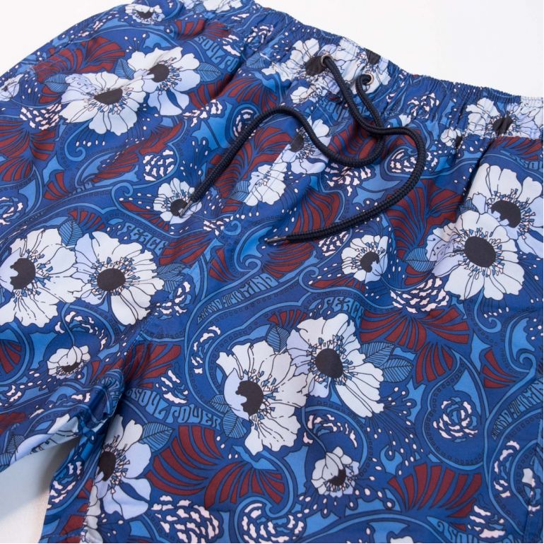 Плавательные шорты Ben Sherman Blue Floral DS01.