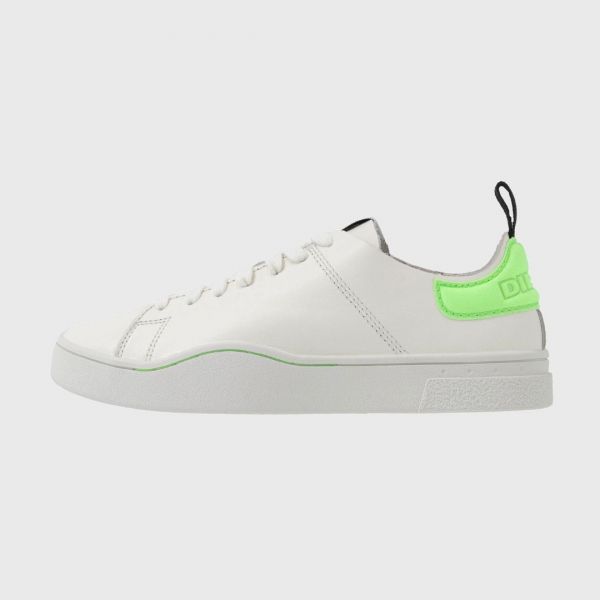 Кеды Diesel S-Clever Ls W Star White/Fluo Gree.