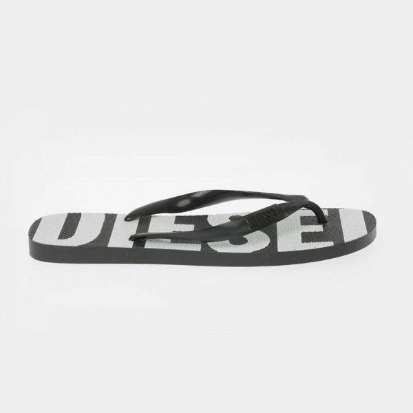 Шлепанцы Diesel SA-Briian Black/White.