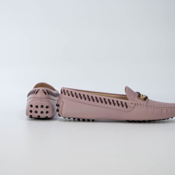 Мокасины Tod's Gommini Mascherina Infilature BR0 Rosa.