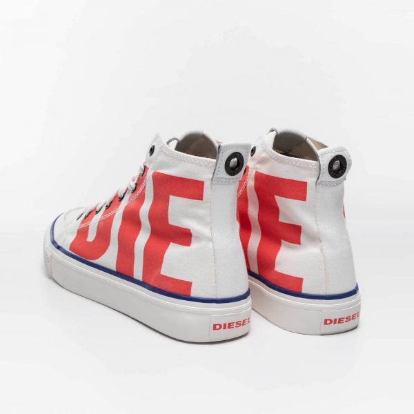 Кеды Diesel S-Astico MC Star White/Poppy red.