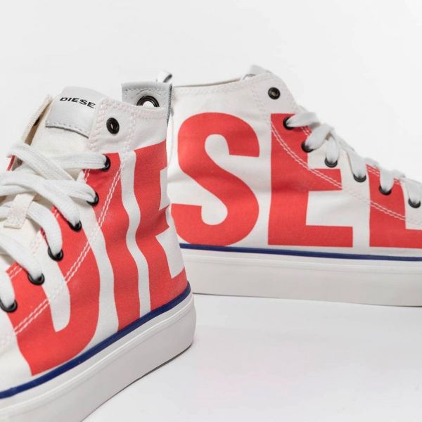 Кеды Diesel S-Astico MC Star White/Poppy red.
