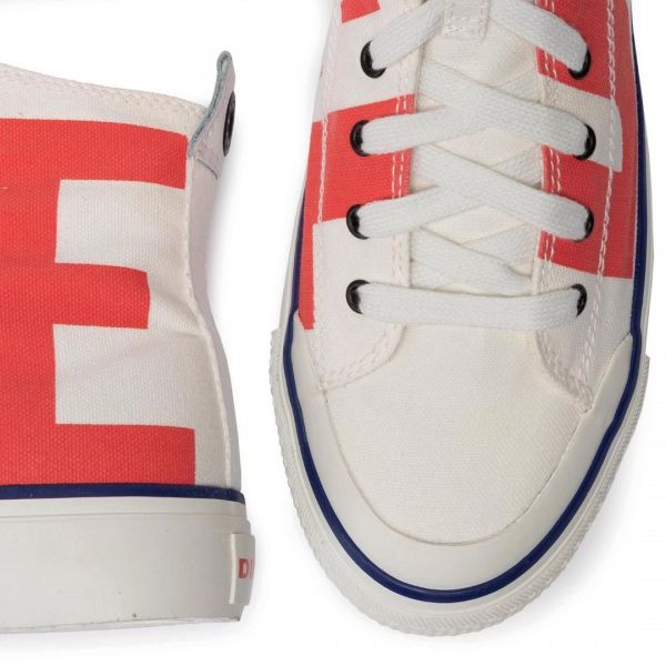 Кеды Diesel S-Astico MC Star White/Poppy red.