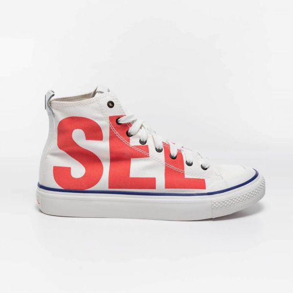 Кеды Diesel S-Astico MC Star White/Poppy red.