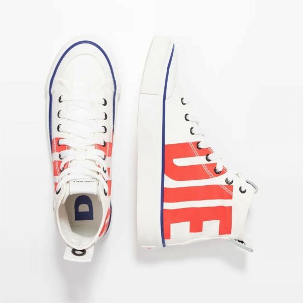 Кеды Diesel S-Astico MC Star White/Poppy red.