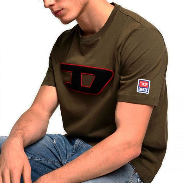 Футболка Diesel T-Just-Division T-shirt green.