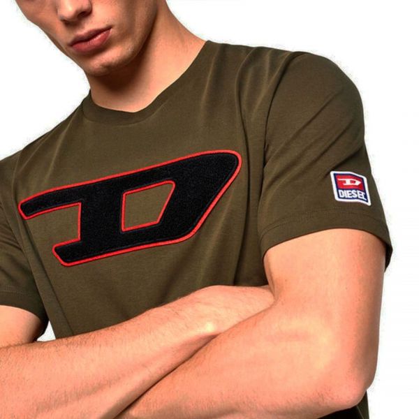 Футболка Diesel T-Just-Division T-shirt green.