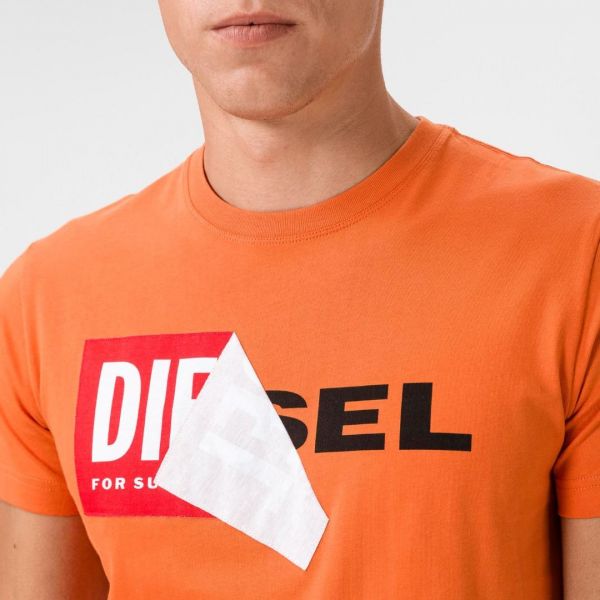 Футболка Diesel T-Diego-QA T-shirt orange.