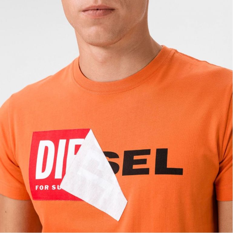Футболка Diesel T-Diego-QA T-shirt orange.