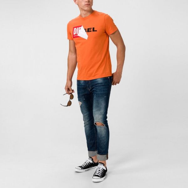 Футболка Diesel T-Diego-QA T-shirt orange.