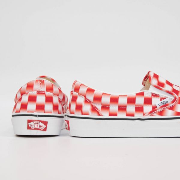 Слипоны Vans Classic Slip-On True WHT/Red.