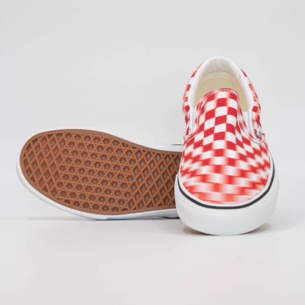 Слипоны Vans Classic Slip-On True WHT/Red.