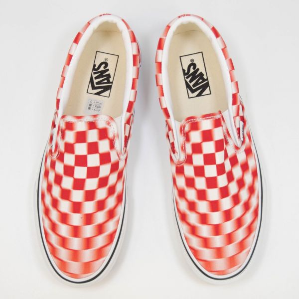 Слипоны Vans Classic Slip-On True WHT/Red.