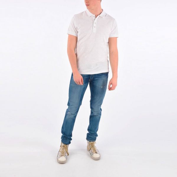 Поло Diesel T-Heal-JRS Polo Shirt White.